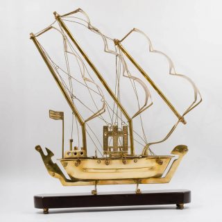 Vintage Decorative Showpiece Ship