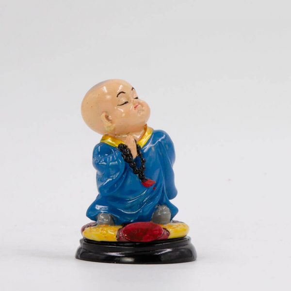 Blue Monk Priest Shelf Decoration Showpiece Figurines
