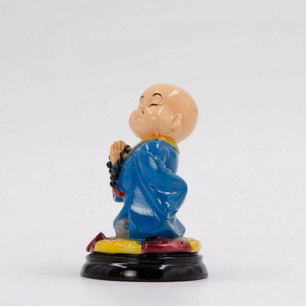 Blue Monk Priest Shelf Decoration Showpiece Figurines